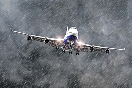 Airplane in Storm