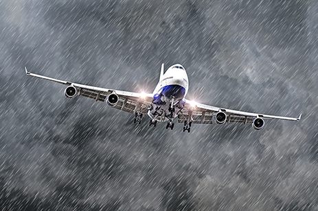 Airplane in Storm Airplane in Storm