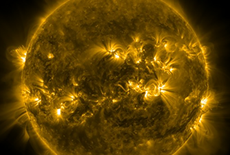 Radiation around the sun