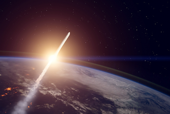 Launcher leaving Earth