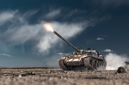 Tank firing