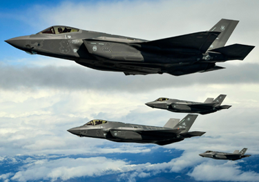 F-35A Lightning II Aircraft in formation F-35A Lightning II Aircraft in formation